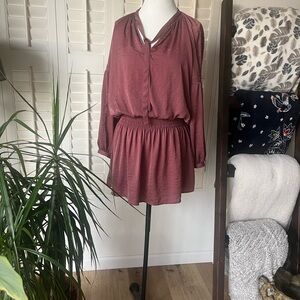 Lucky Brand Long Sleeve Dress in Dusty Rose 🤎🩷♥️